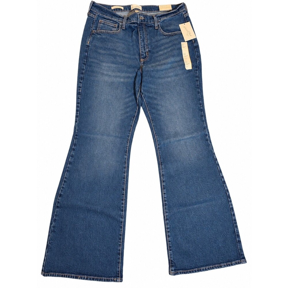 Universal Thread High Rise Flare Jeans Women’s Size 14 Short Dark Wash Denim NWT